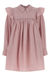 oxford cotton striped mini dress