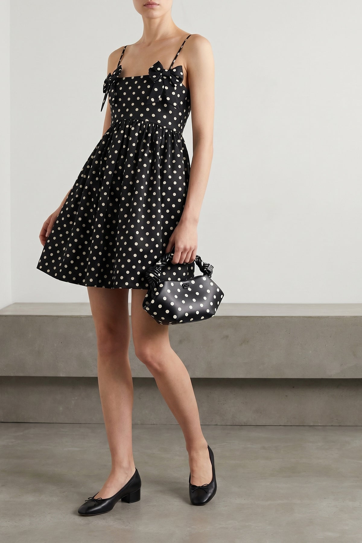 all over silk-effect silk-effect fabric mini dress