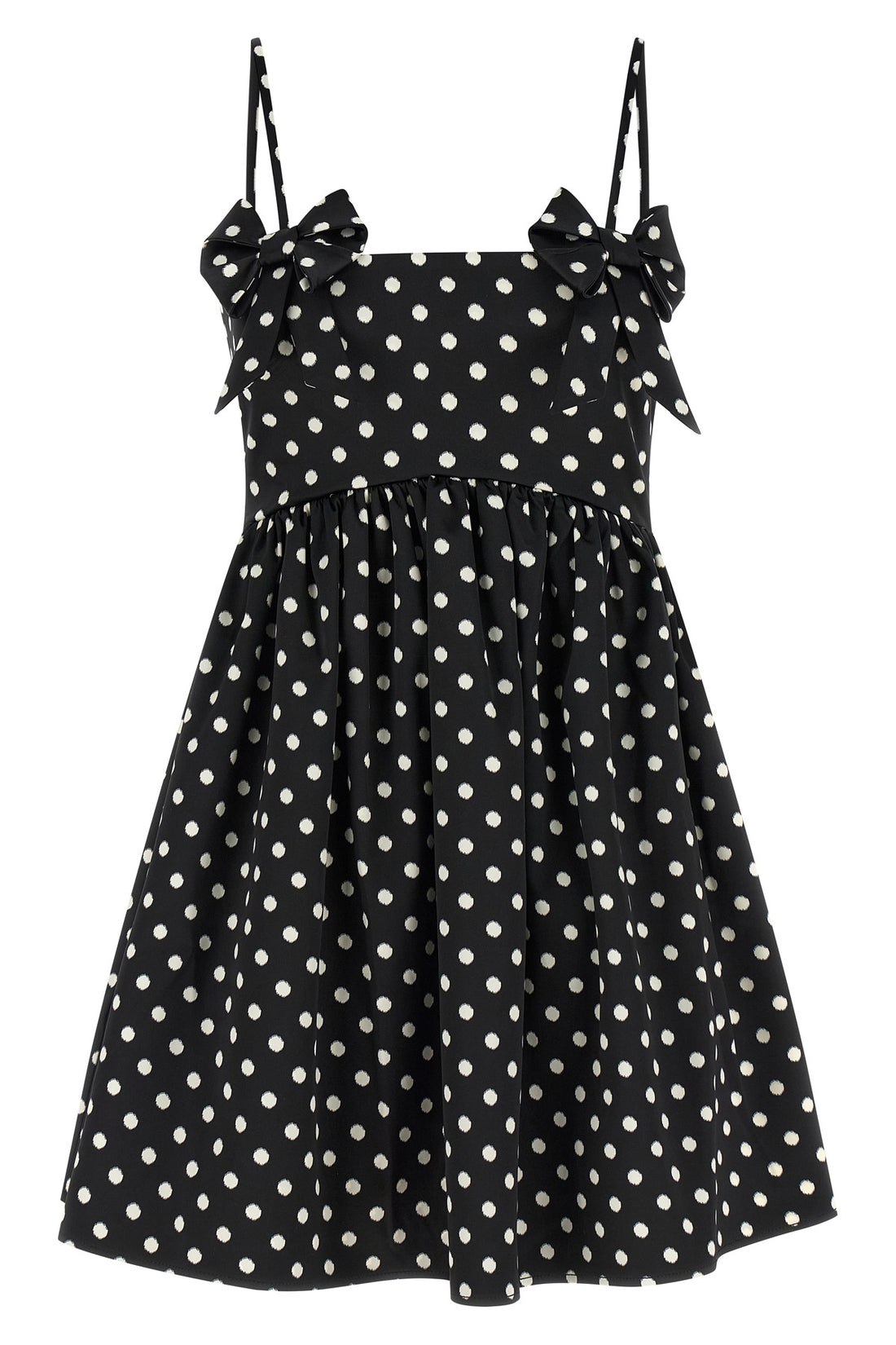 GANNI 34 all over silk-effect silk-effect fabric mini dress