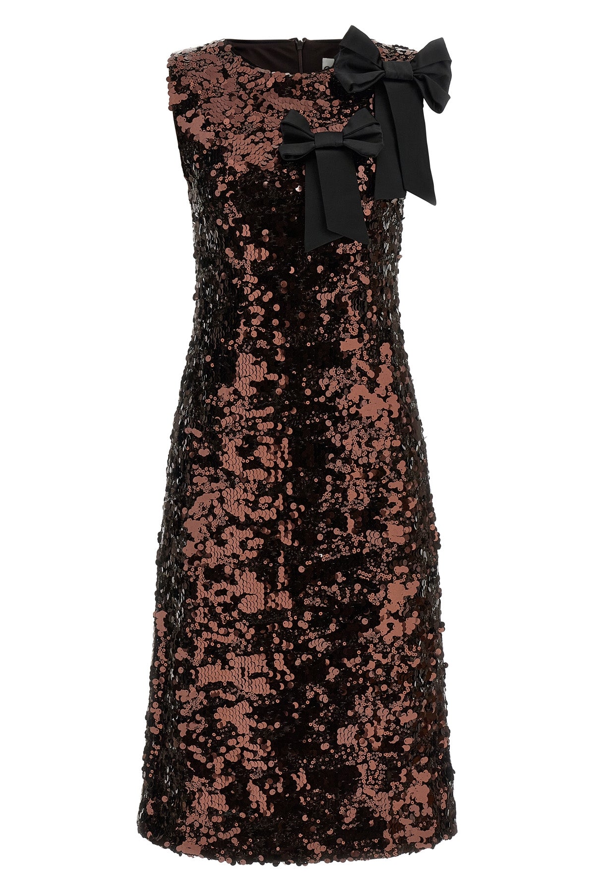 velvet sequins straight midi dress in fabric covered