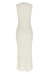 long cotton crochet knitted stretch cotton dress