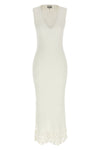 long cotton crochet knitted stretch cotton dress