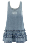 mini dress in light cotton denim