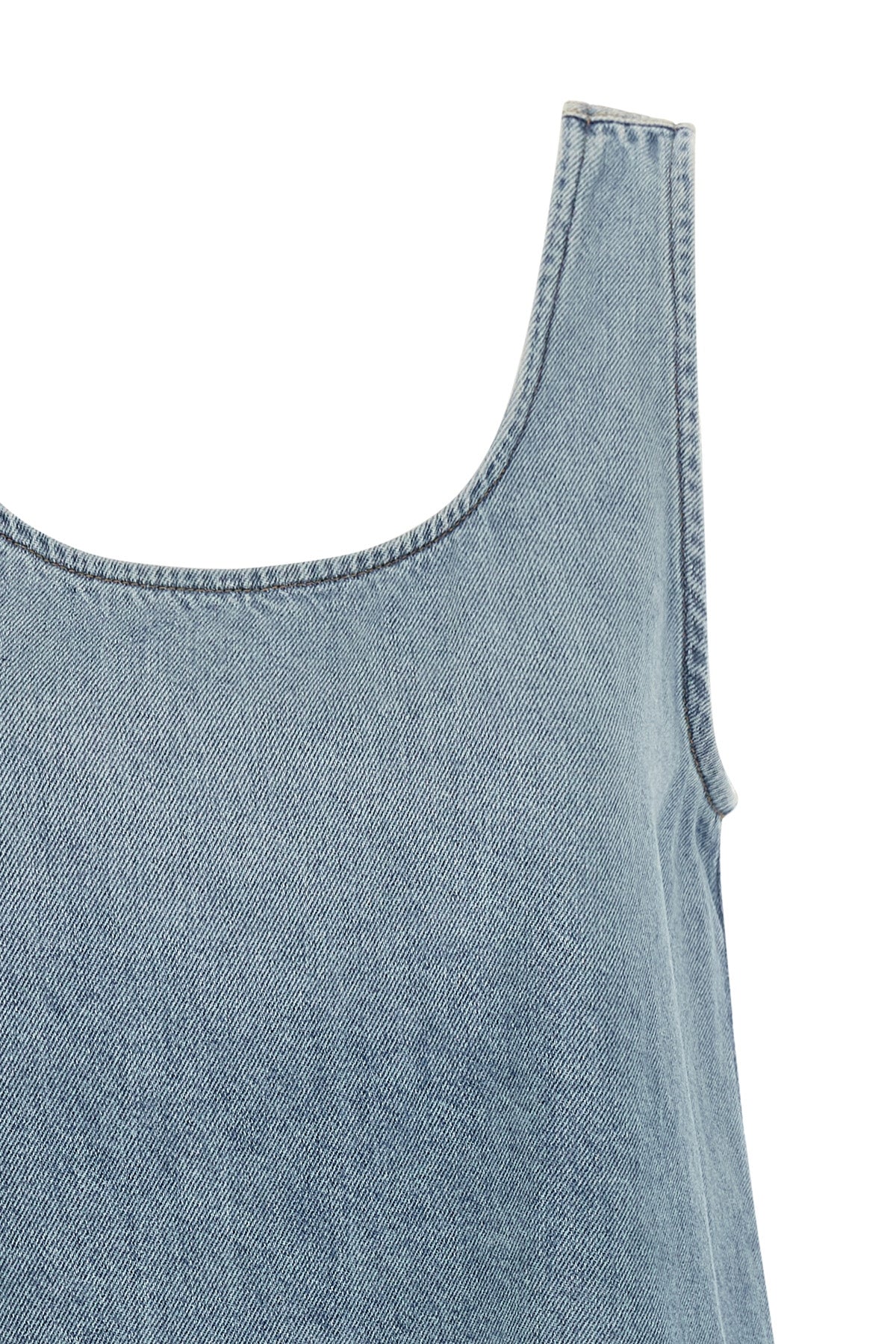 mini dress in light cotton denim