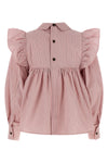 oxford striped cotton blouse