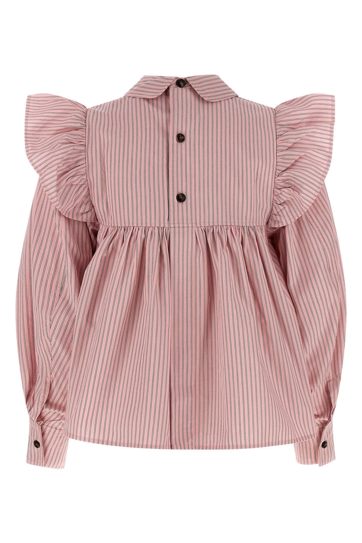 oxford striped cotton blouse
