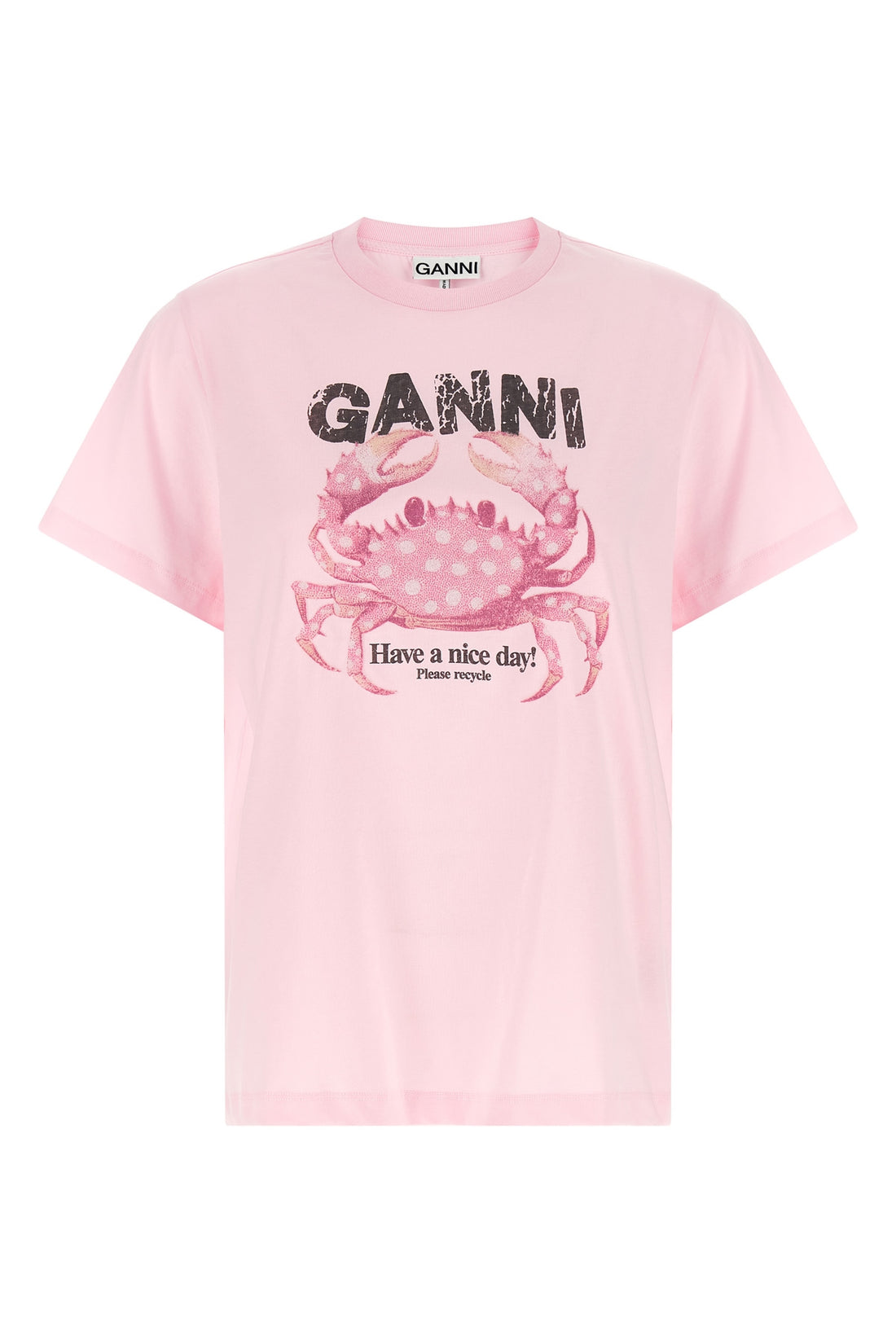 GANNI L cotton jersey t-shirt