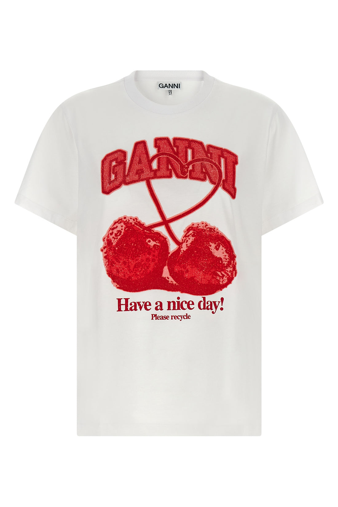 GANNI L cotton jersey t-shirt