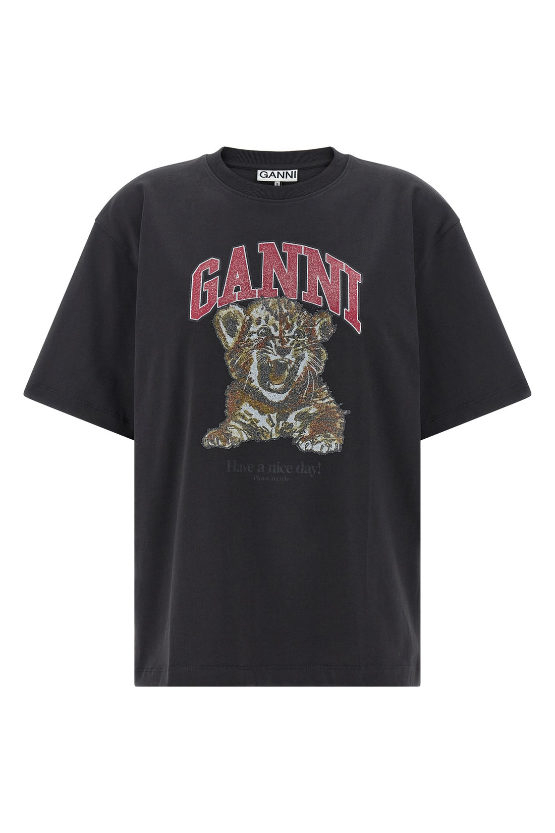 GANNI L cotton jersey t-shirt