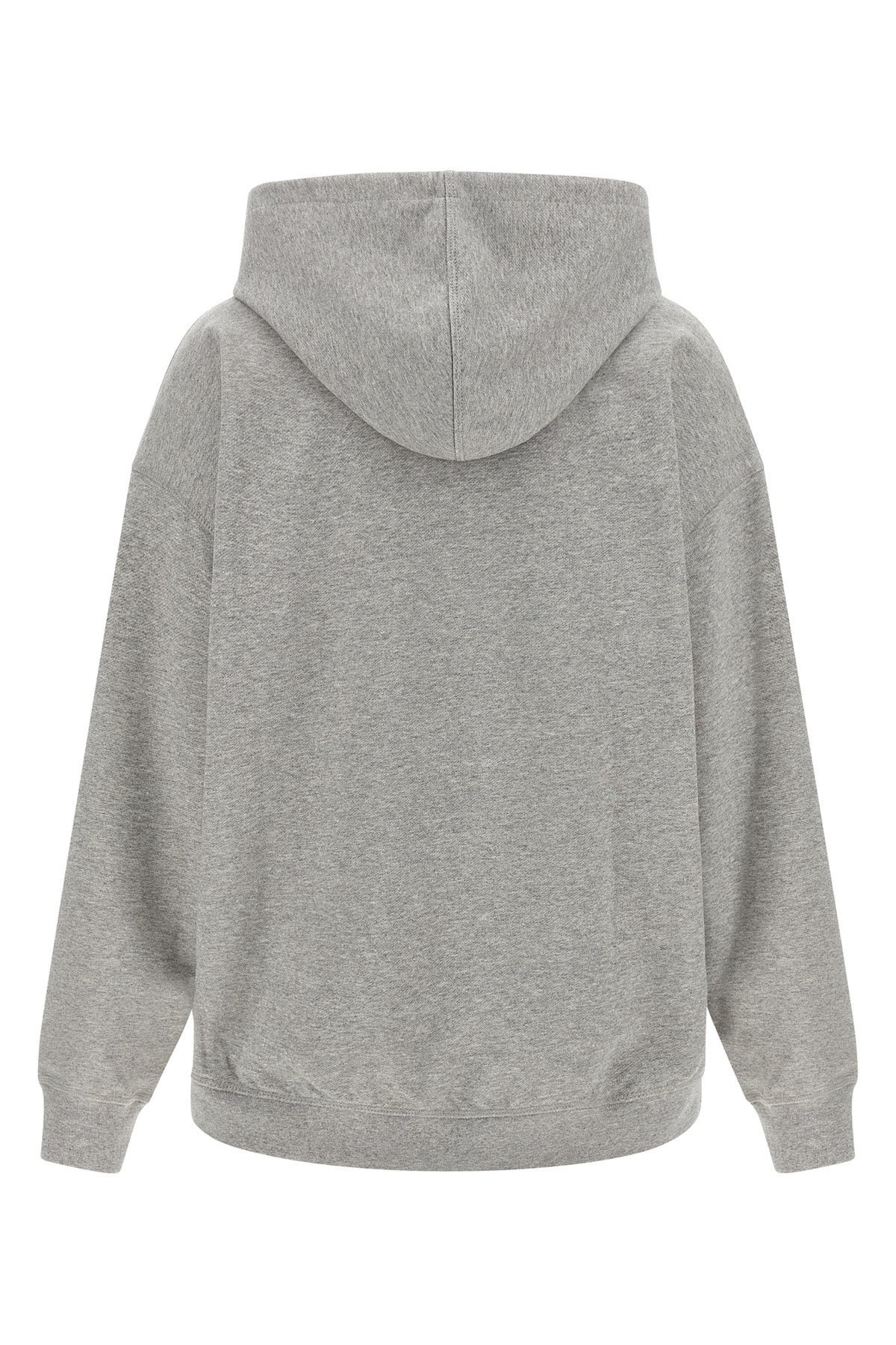 gauze mélange cotton hoodie
