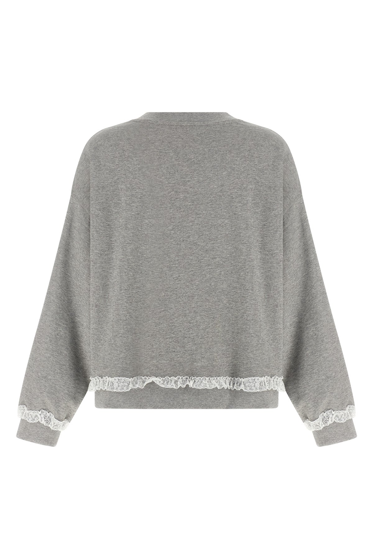 the ganni isoli sweatshirt features a relaxed silhouette