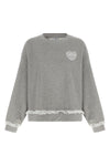 the ganni isoli sweatshirt features a relaxed silhouette