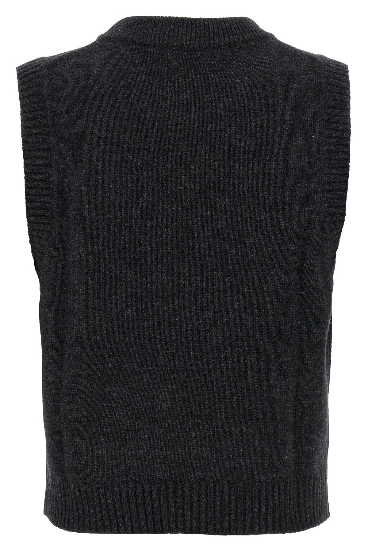 dog sleeveless vest in wool jacquard