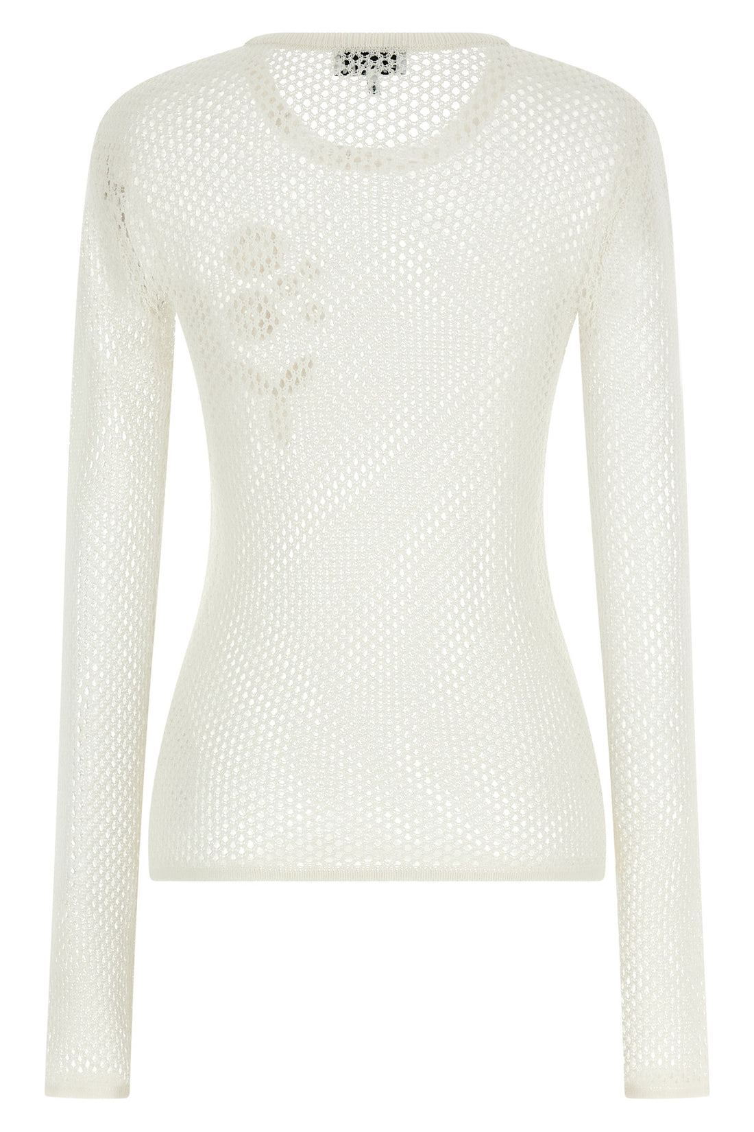 GANNI M cotton mesh pointelle sweater
