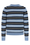graphic wool striped wool sweater