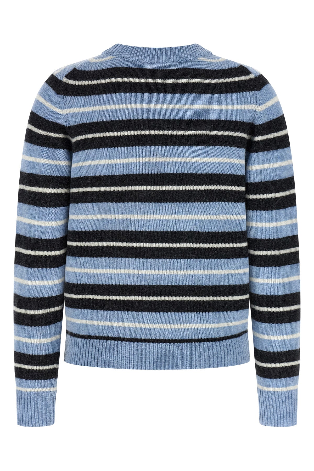 graphic wool striped wool sweater