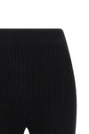 knitted ribbed stretch cotton cotton crochet pants