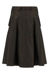 duchesse nylon duchesse nylon pleated midi skirt