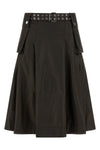 duchesse nylon duchesse nylon pleated midi skirt
