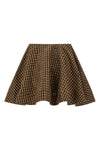 mini skirt in taffetà check print