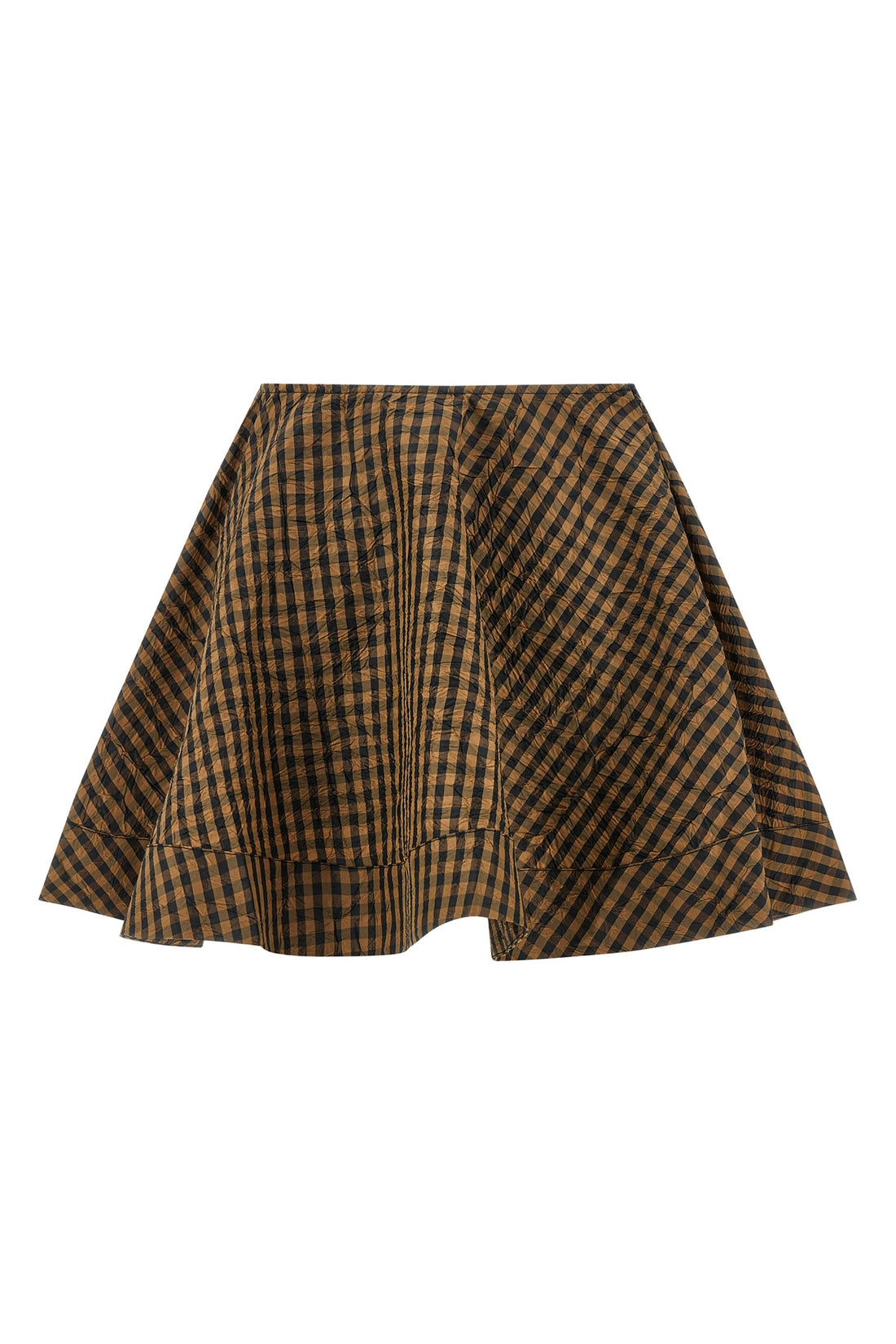 GANNI 34 mini skirt in taffetà check print