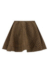 mini skirt in taffetà check print