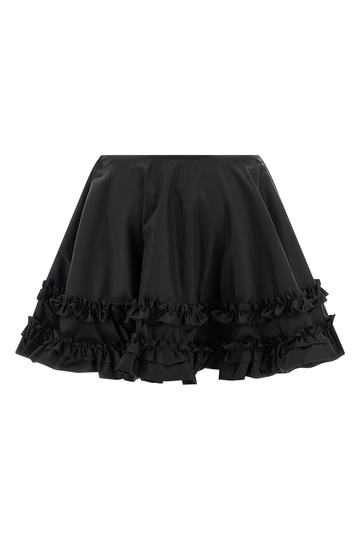 duchesse nylon mini frill water-repellent duchesse nylon skirt