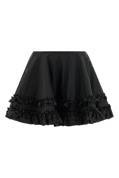 duchesse nylon mini frill water-repellent duchesse nylon skirt