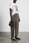 leopard printed stary non-stretch denim jeans