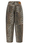 leopard printed stary non-stretch denim jeans
