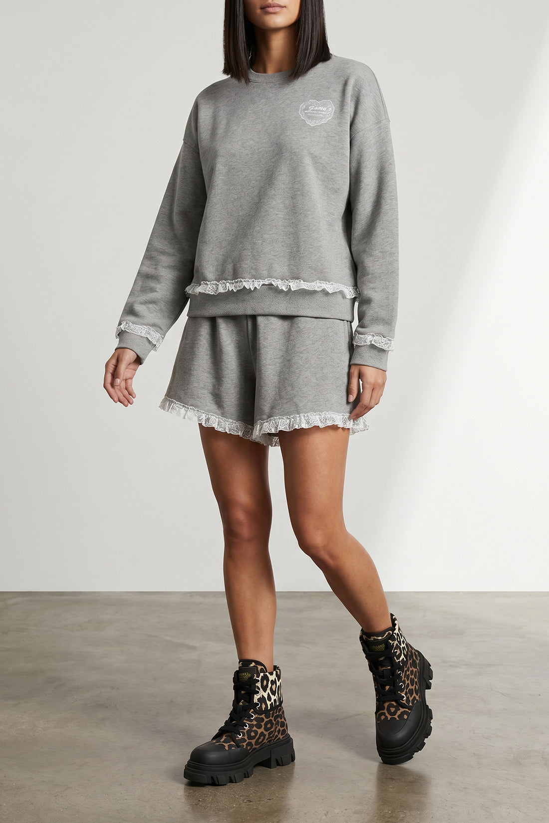 GANNI M the ganni isoli shorts redefine casual style through a precise balance of text
