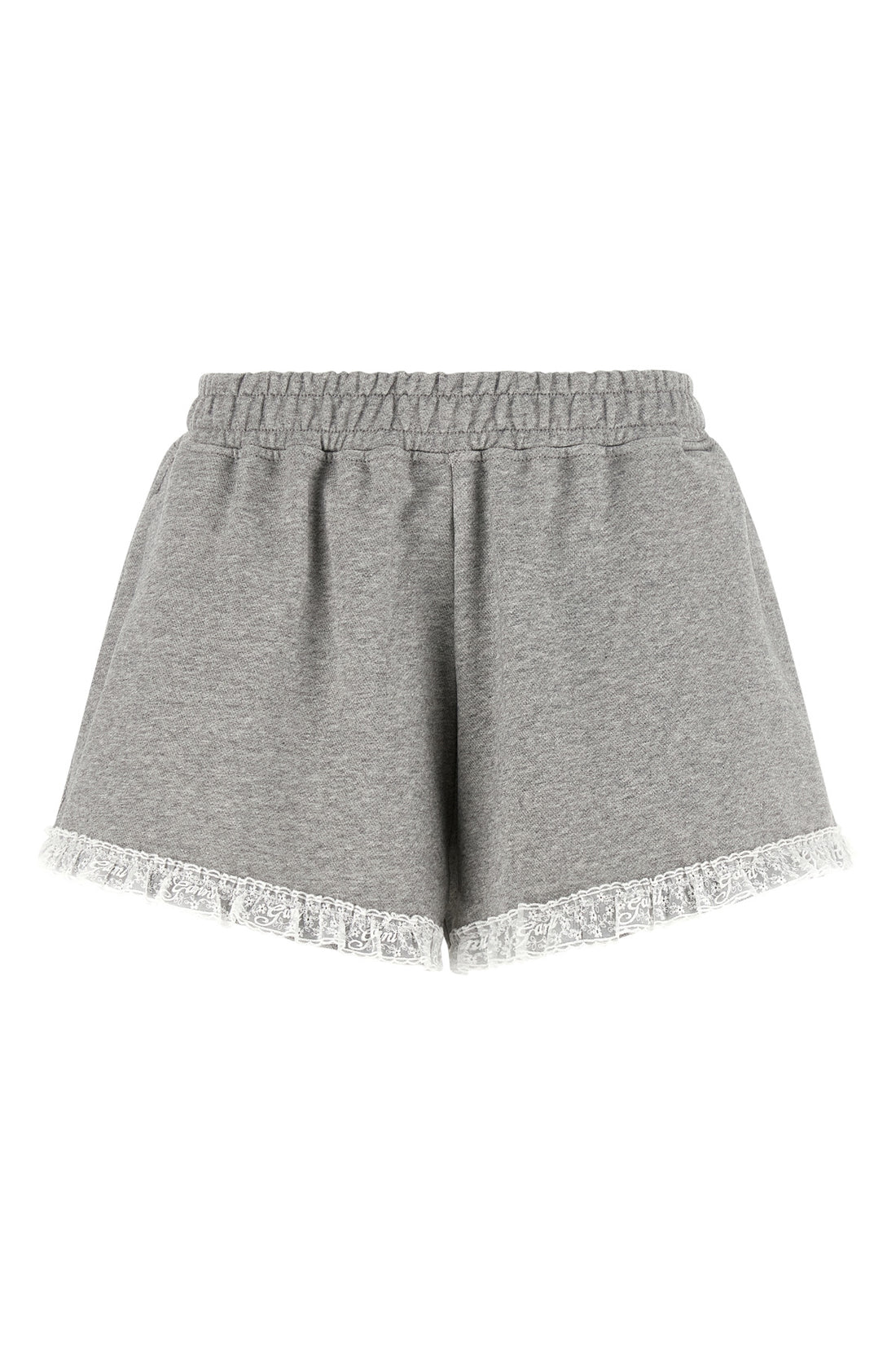 GANNI M the ganni isoli shorts redefine casual style through a precise balance of text
