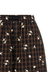 gannis check flower bermuda shorts present a masterful balance between sartor