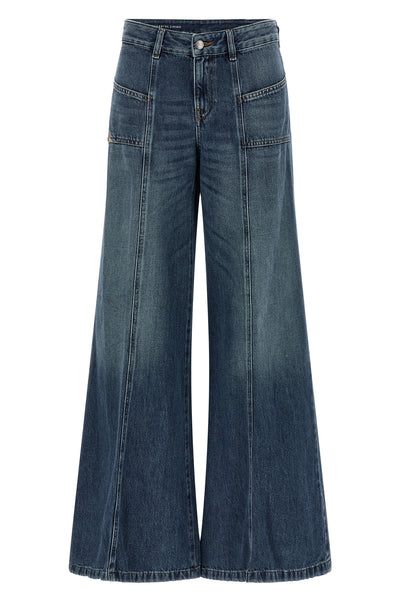 d-akii 09m56 stonewashed cotton denim jeans