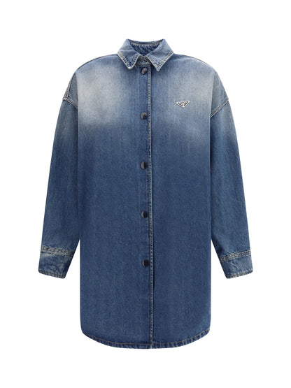 PRADA 40 denim shirt jacket