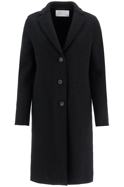 single-breasted wool coat in boiled