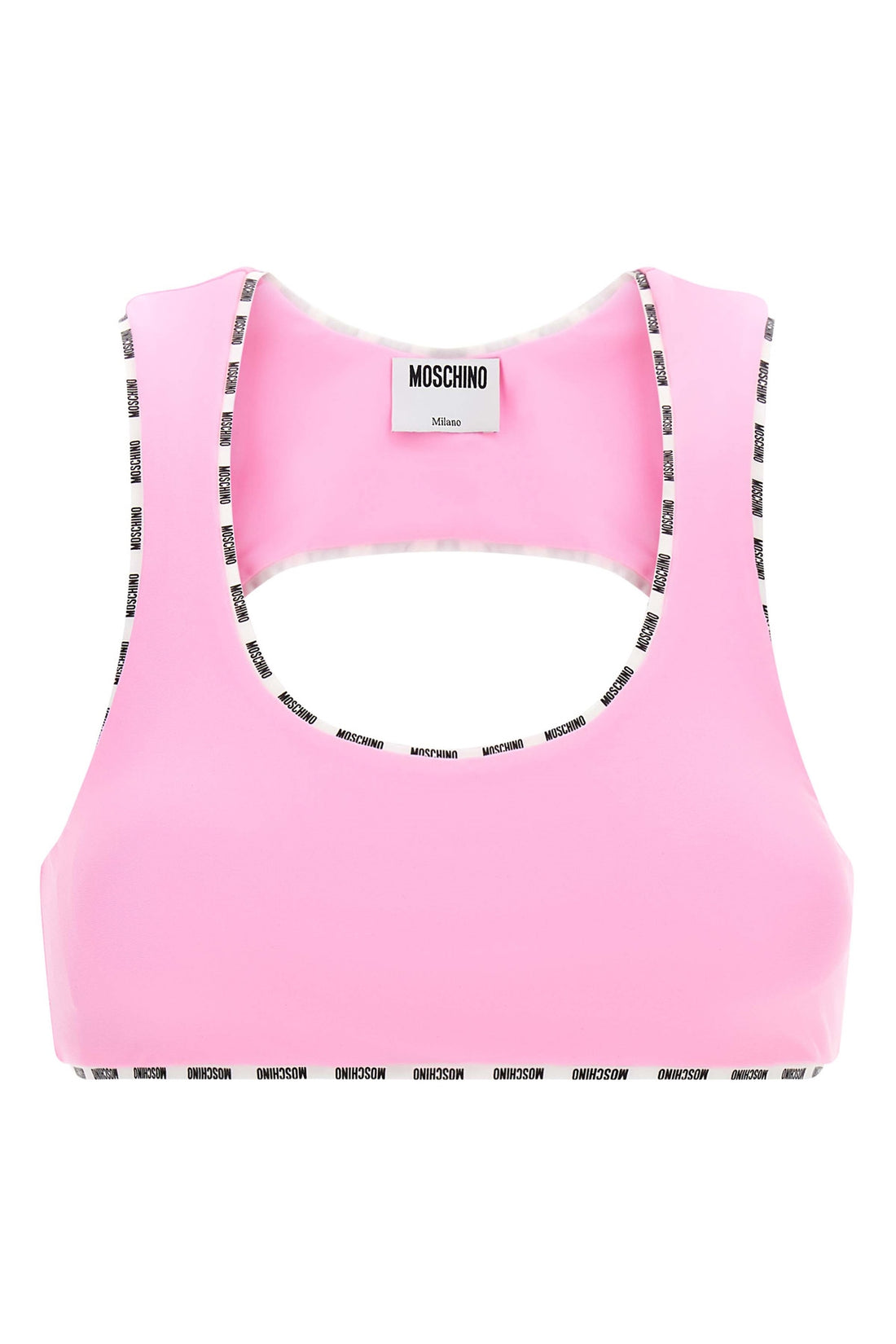 MOSCHINO 40 the moschino sporty top defines a tight fit through an essential and dynamic c