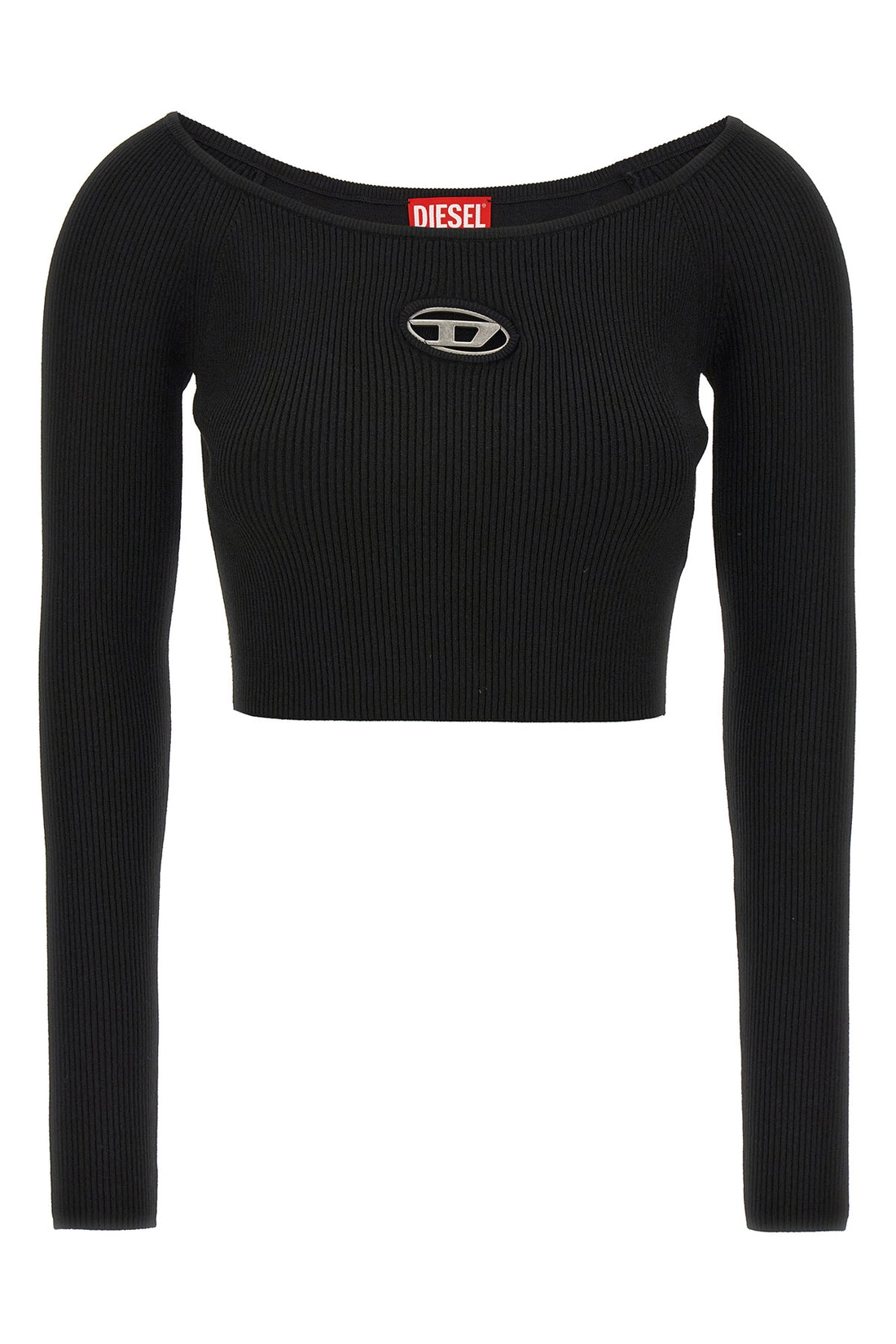 DIESEL M m-vera-ls jersey in stretch ribbed fabric