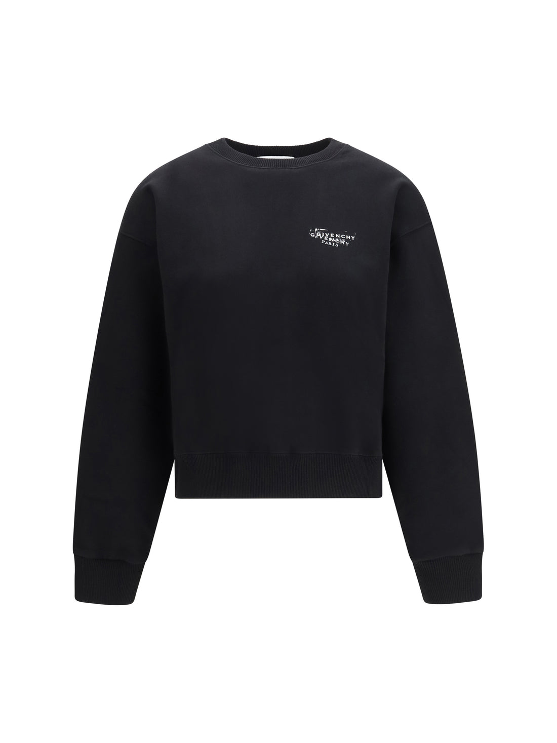 GIVENCHY L logo brushed fabric sweatshirt