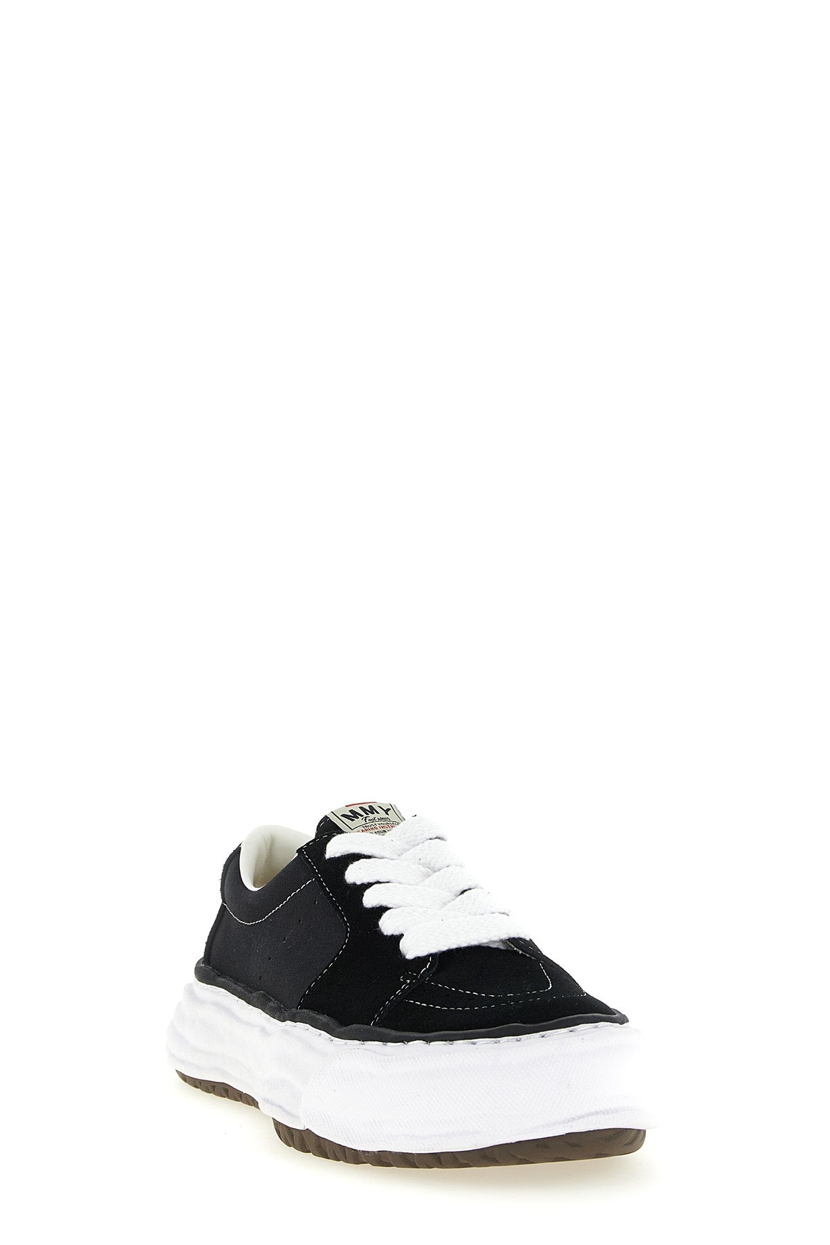 eric sneakers in suede and cotton canvas
