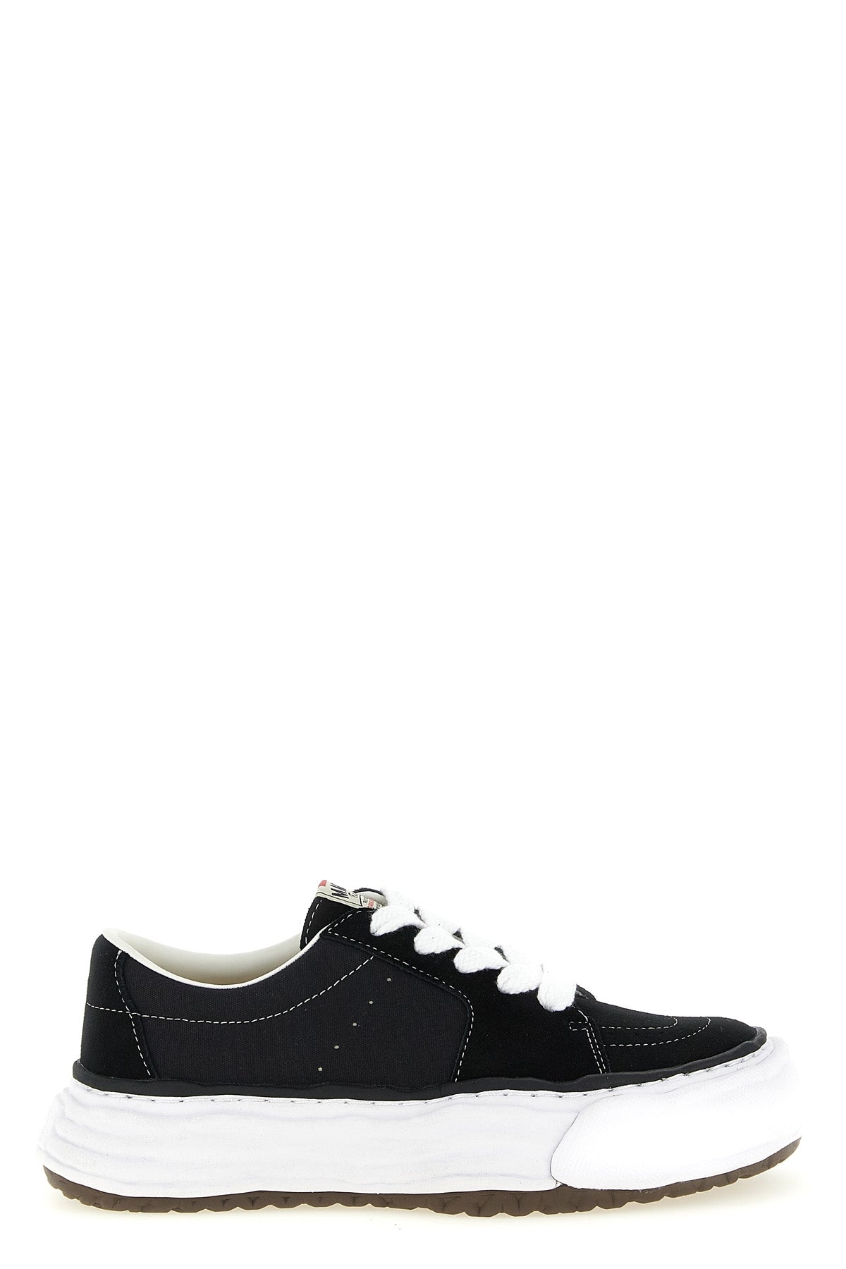 eric sneakers in suede and cotton canvas