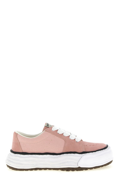 eric sneakers in suede and cotton canvas