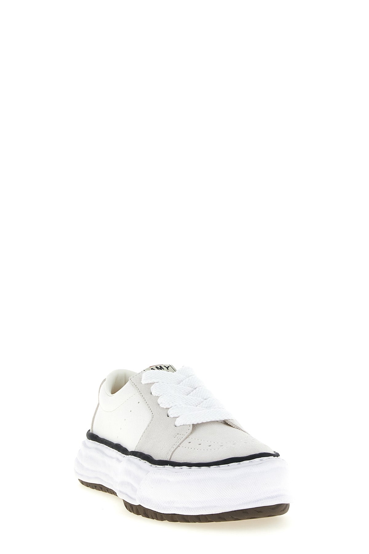 eric sneakers in suede and cotton canvas
