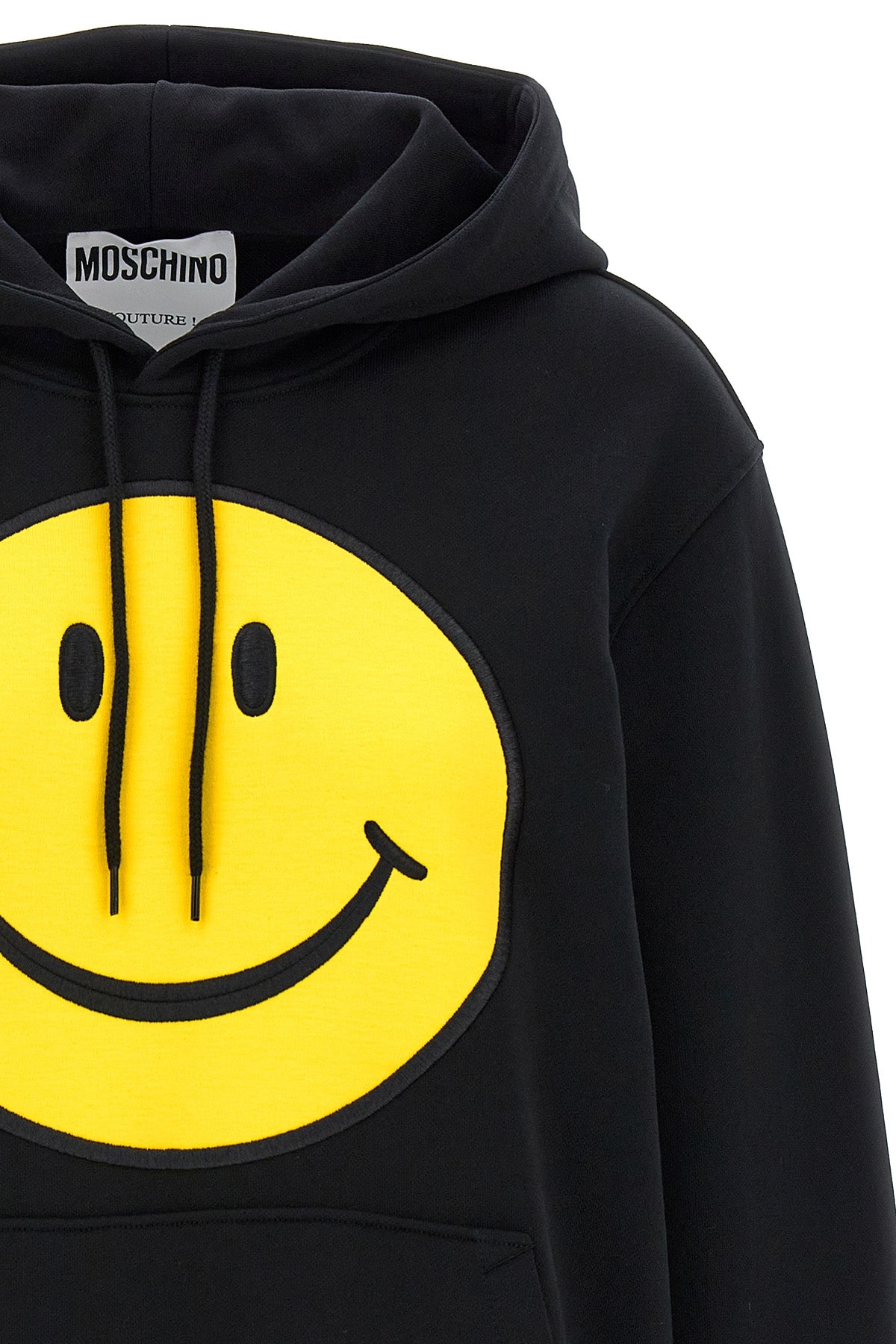 smiley cotton hoodie