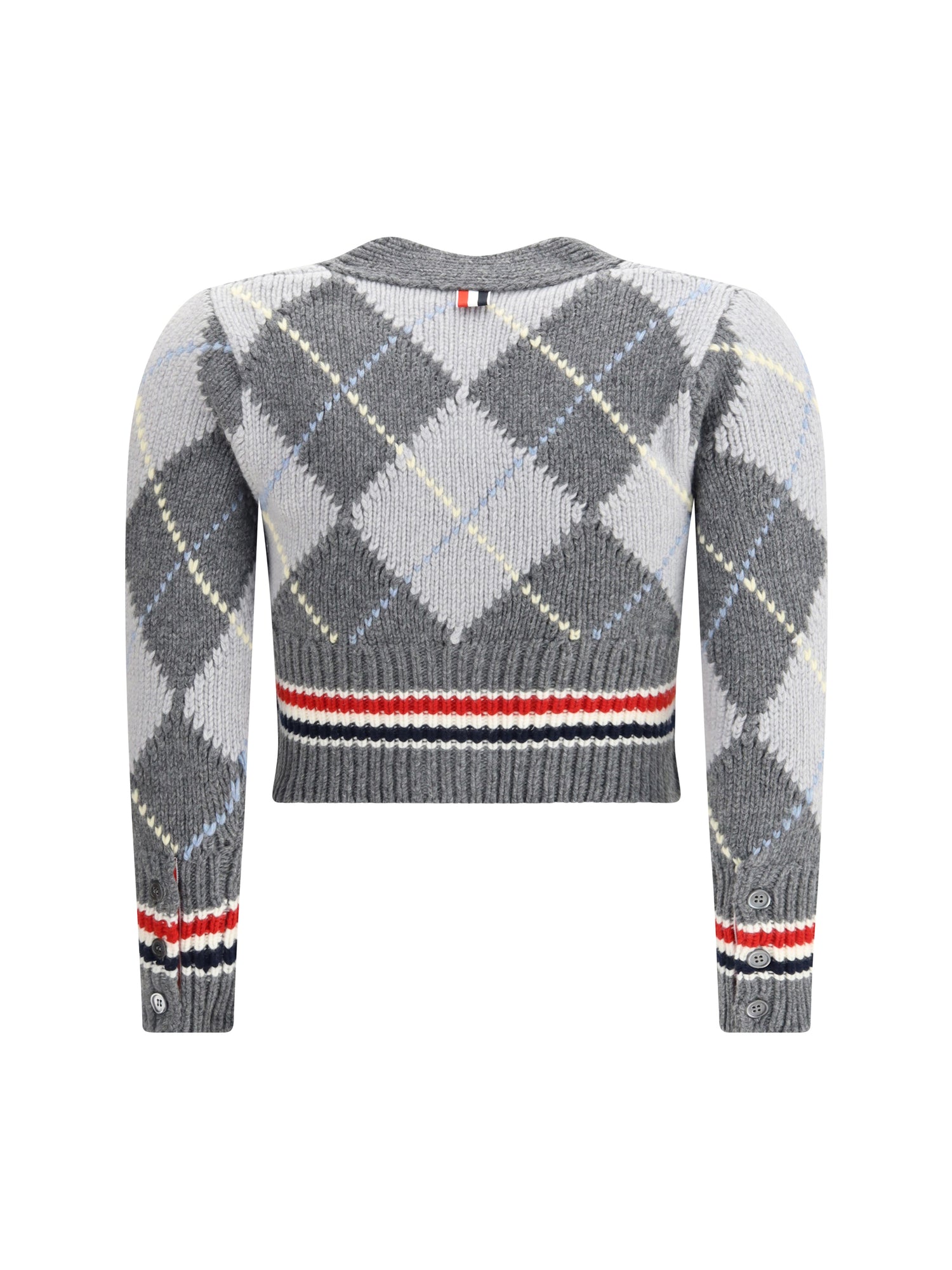 THOM BROWNE 40  argyle v-neck cardigan