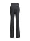 bicolour tailored straight-leg pants