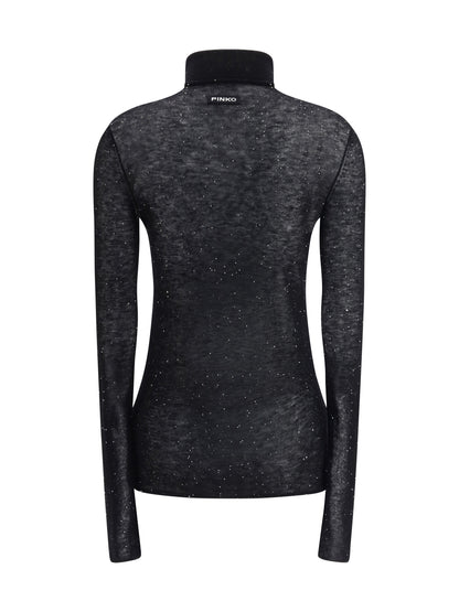 PINKO M long-sleeved turtleneck top