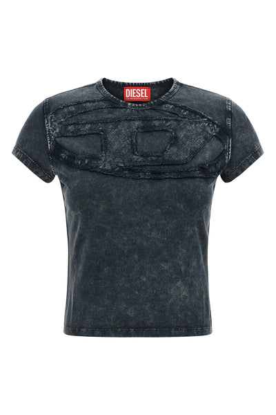 the diesel t-mely-cup t-shirt redefines the codes of casual dress through bold