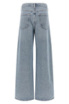 low curve vintage marbled light indigo denim jeans
