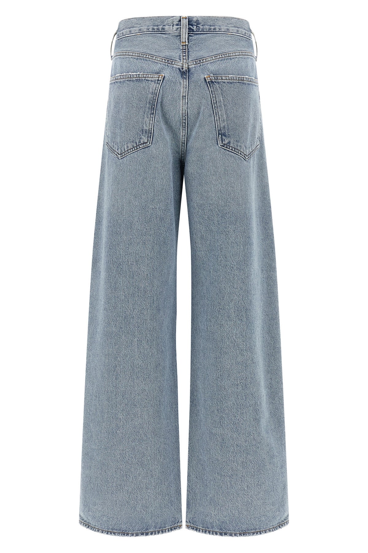 low curve vintage marbled light indigo denim jeans